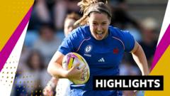 Brazil score first ever World Cup try but France cruise to big victory