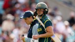 Perry gives Australia injury scare in semi-final win