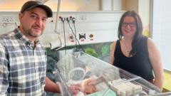 Baby Noah born in flood-hit car on way to hospital