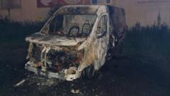 Two local business vans destroyed in Newry arson