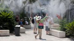 Spain records temperature of 46C as Europe heatwave continues