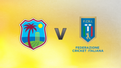 West Indies beat Italy – Men’s T20 World Cup scorecard