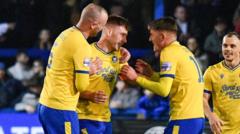 Bangor stun Glentoran in Irish Cup quarter-final