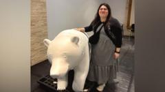 Artist designs bear 'full of memory' for art trail