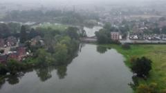 Flood warnings in parts of England as rain relents