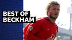 Watch Beckham's best goals for Man Utd