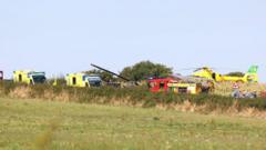One person seriously injured after helicopter crash