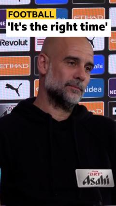 Guardiola explains decision to leave Man City