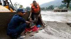 People pulled from mud in Nepal amid rescue operations