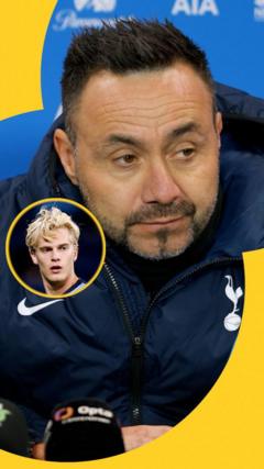 'I don't want to convince Bergvall to stay' - De Zerbi