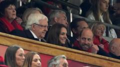 William and Kate cheer on rival teams at Six Nations clash