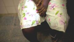 Rape victim legs