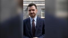 Why was music playing during Starmer's speech?
