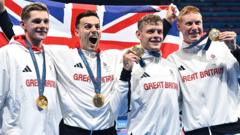 GB swimmers retain gold, Murray's 'happy tears' and another win for Biles - Olympics day 4