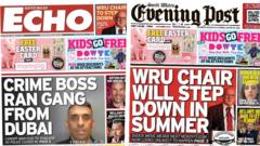 Crime boss ran gang from Dubai and WRU boss to step down