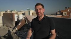 Watch: BBC reporter in the midst of rocket fire into Israel