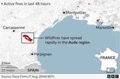 France wildfire is 'catastrophe on an unprecedented scale', says PM