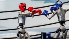 Robots compete in boxing, football and sprinting at World Humanoid Games