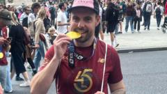 'Hero' runs marathon to honour saving man's life