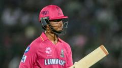 Suryavanshi, 14, out for duck after record century