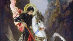 São Jorge, em pintura do francês Gustave Moreau