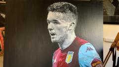 Artist paints Aston Villa stars
