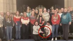 Deck the Howls: Dog joins in with festive choir