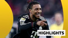 Olise shines as Bayern score five second-half goals