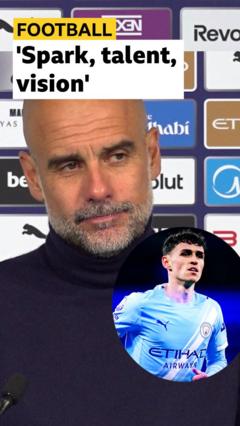 Guardiola's praise for 'unique' Foden