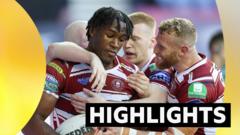 Wigan’s derby win over Leigh sends them top