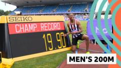 Hughes takes 200m gold with UK Championships record time