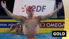 Nowacki wins European 200m breaststroke gold in thrilling finish
