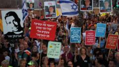 Huge crowds gather in Israel calling for hostage deal and end to Gaza war