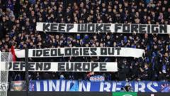 Uefa charges Rangers over 'shameful' anti-woke banner