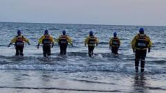 Six children rescued in 'major incident' at sea
