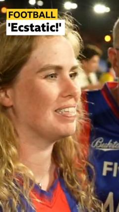 Palace fans celebrate Conference League win