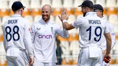 Leach leads England to record-breaking win