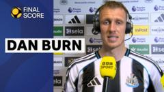'He's taken a lot of stick' - Burn dedicates Brighton win to Howe