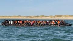 Record 230 people cross Channel in one small boat