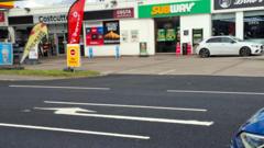 Botched road sign directs traffic into no-entry lane