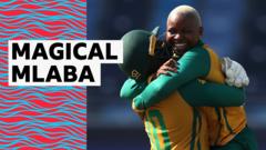 South Africa’s Mlaba takes four wickets against West Indies