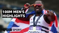 Glave wins maiden 100m UK title with sub-10 time