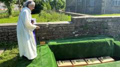 Reburial of medieval remains 'very emotional'