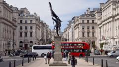 Statue with Banksy's signature appears in London
