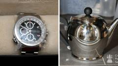 Luxury watches and £220 teapot: Police pictures reveal Peter Murrell's illicit purchases