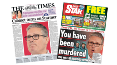 The Papers: 'Cabinet turns on Starmer' and 'You have been murdered'