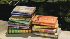 A stack of books