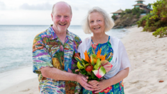 Sir Alan Bates gets married on Richard Branson's island