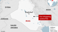 Deadly fire rips through shopping centre in Iraq