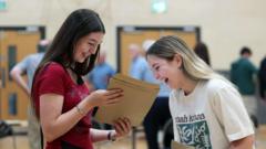 The nervous wait for many students ended at 08:00 BST when the results were released. 